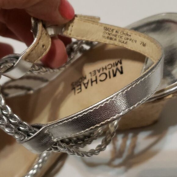 MICHAEL Palm Beach silver wedge Sandals - Picture 7 of 7